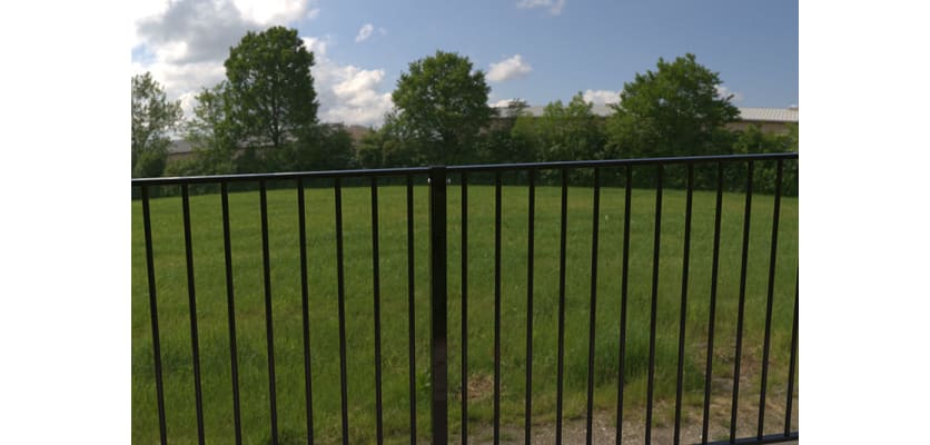EnviroRail® Flat Top Railings installed in a park 