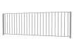 EnviroRail® Flat Top Railing Bay in Grey angled slightly 