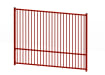 2.0m High EnviroRail® Flat Top Railing Bay in Red