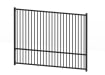 2.0m High EnviroRail® Flat Top Railing Bay in Black 