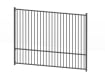 2.0m High EnviroRail® Flat Top Railing Bay in Grey