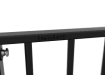 Close up of the EnviroRail® logo on a railing bay 