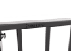 Close up of the EnviroRail® logo on a railing bay - Grey Finish