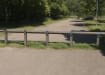 Installed Timber knee Rail Fencing in a Park 