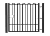 2.0m High Single Leaf EnviroRail® PlaySec Railing Gate in Black 