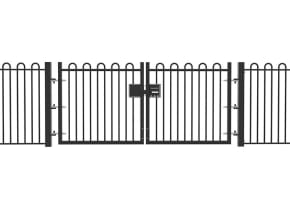 1.0m High x 2.0m Wide EnviroRail® Play Sec Railing Double Leaf Gate Kit