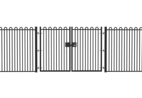 1.8m High x 3.0m Wide EnviroRail® Play Sec Railing Double Leaf Gate Kit 