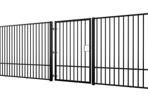1.8m High x 3.0m Wide EnviroRail® Flat Top Single Leaf Gate Kit