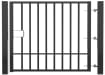 Black EnviroRail® Flat Top Single Leaf Gate Kit