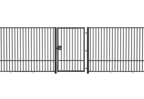 2.0m High x 1.2m Wide EnviroRail® Flat Top Single Leaf Gate Kit