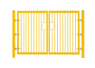 1.0m High x 2.0m Wide EnviroRail® Double Leaf Flat Top Gate in Yellow