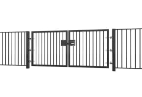  1.0m High x 3.0m Wide EnviroRail® Flat Top Double Leaf Gate Kit 