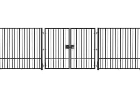  2.0m High x 4.0m Wide EnviroRail® Flat Top Double Leaf Gate Kit