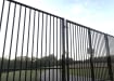 EnviroRail® Double Leaf Flat Top Gate installed outside a park