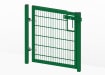  1.5m High x 1.5m Wide Twin Mesh Single Leaf Gate Kit  in green