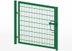 2.0m High x 3.5m Wide Twin Mesh Single Leaf Gate Kit in green