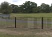 Standard Flat Top Railings installed in a park 