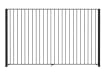 1.2m high Standard Flat Top Railing Bay in Black 