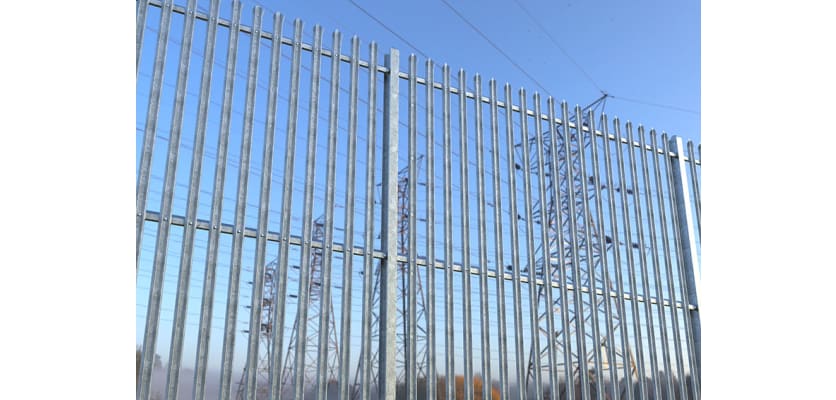 PaliFence® system installed round electric pylons