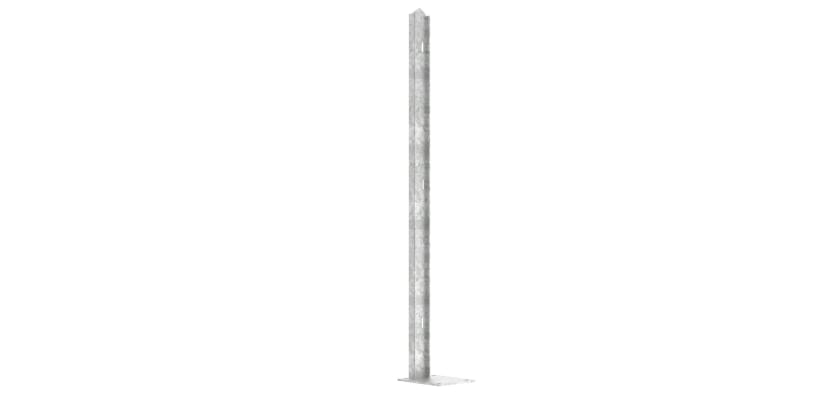 Bolt Down 2.1m High Palifence Security End Post Kit