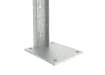 Close up of base plate for 2.1m High Palifence Security End Post Kit