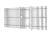 PaliFence® 1.8m High Palisade Security Single Leaf Gate installed in a Palisade Fencing Line 