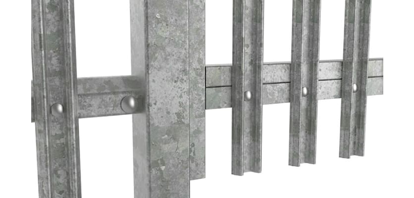 Close up of the bottom of the PaliFence® Palisade Gate