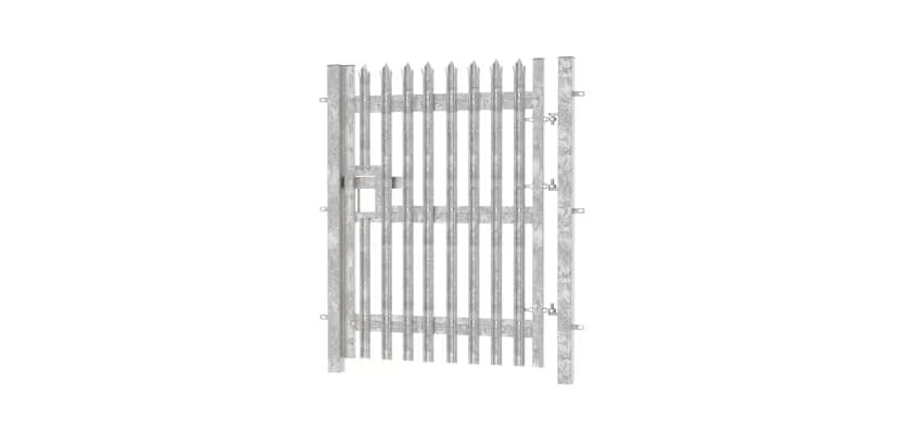 PaliFence® LPS 1175 (A1) 1.8m High Palisade Security Single Leaf Gate with Galvanised Finish