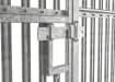Close up of the sliding latch of the PaliFence® Palisade Gate 