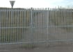 PaliFence® Palisade Security Single Leaf Gate Securing a Private Walkway