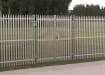 PaliFence® Palisade Security Double Leaf Gate Securing Private Land