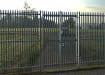 PaliFence® Palisade Security Double Leaf Gate Securing a Private Road 