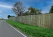 2.4m EchoReflect Reflective Acoustic Fencing Kit installed at the side of the road