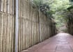 1.8m EchoAbsorb Absorbent Acoustic Fencing Kit installed in walkway