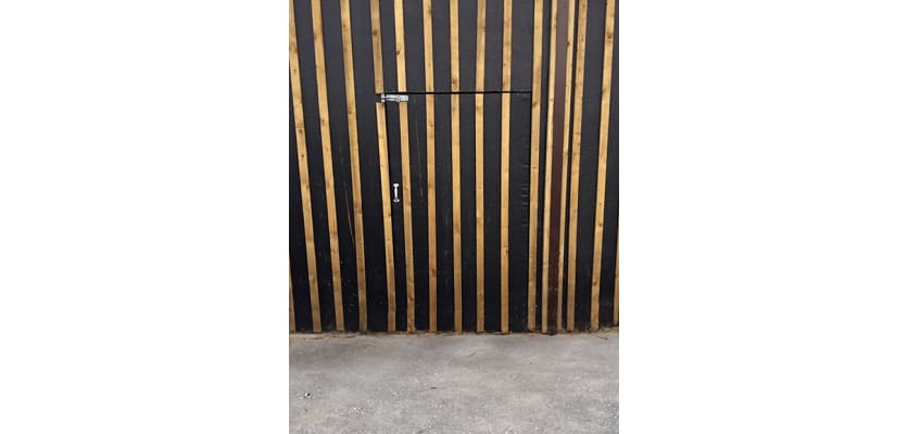 1.0m Wide EchoAbsorb Acoustic Timber Gate installed