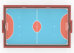 Secure 35 Rebound MUGA kit and football pitch aerial view