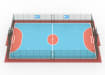 MUGAPlay®Secure 35 Rebound MUGA Kit With Gates from above