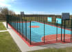 MUGAPlay® Secure 35 Rebound MUGA Kit Without Gate installed in park