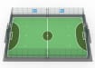 MUGAPlay® Secure 38 Rebound MUGA Kit with Gate with a green pitch