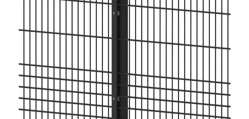 Close up of rebound mesh fencing