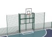 Close up of goal fencing kit for MUGA mini kit