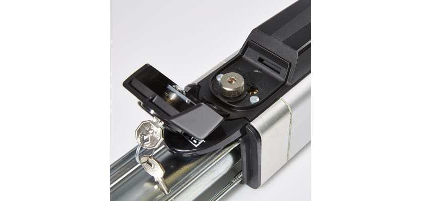 The locking mechanism on the Above Ground Hydraulic Swing Gate Closer 