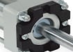 Close Up of The End Section of the Above Ground Hydraulic Swing Gate Operator 