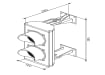 Technical Drawing of the TL2 Traffic Light with Red and Green LED Lights 