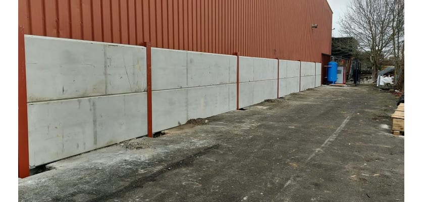 Prestressed Concrete Panels Installed 