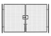 Black Double Leaf Vehicle Site Gate Kit