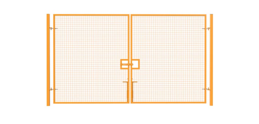 Yellow Building Site Gate Kit