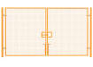 Yellow Building Site Gate Kit