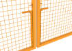 Yellow Slider Bolts on site gates