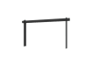 Steel Knee Railing with a Black Powder Coated Finish